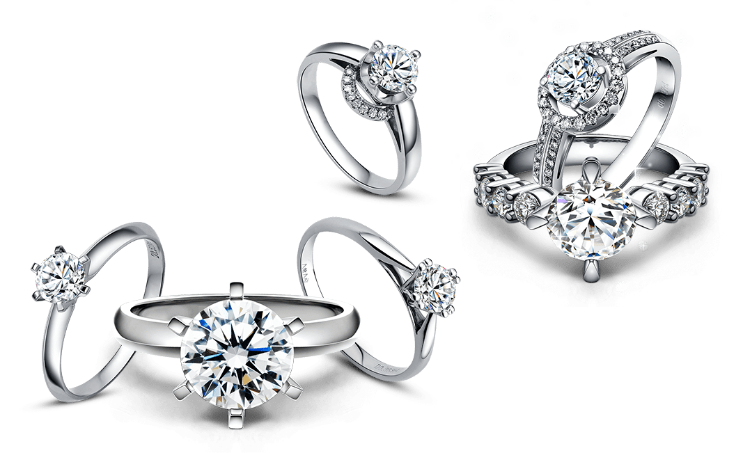 all diamond rings