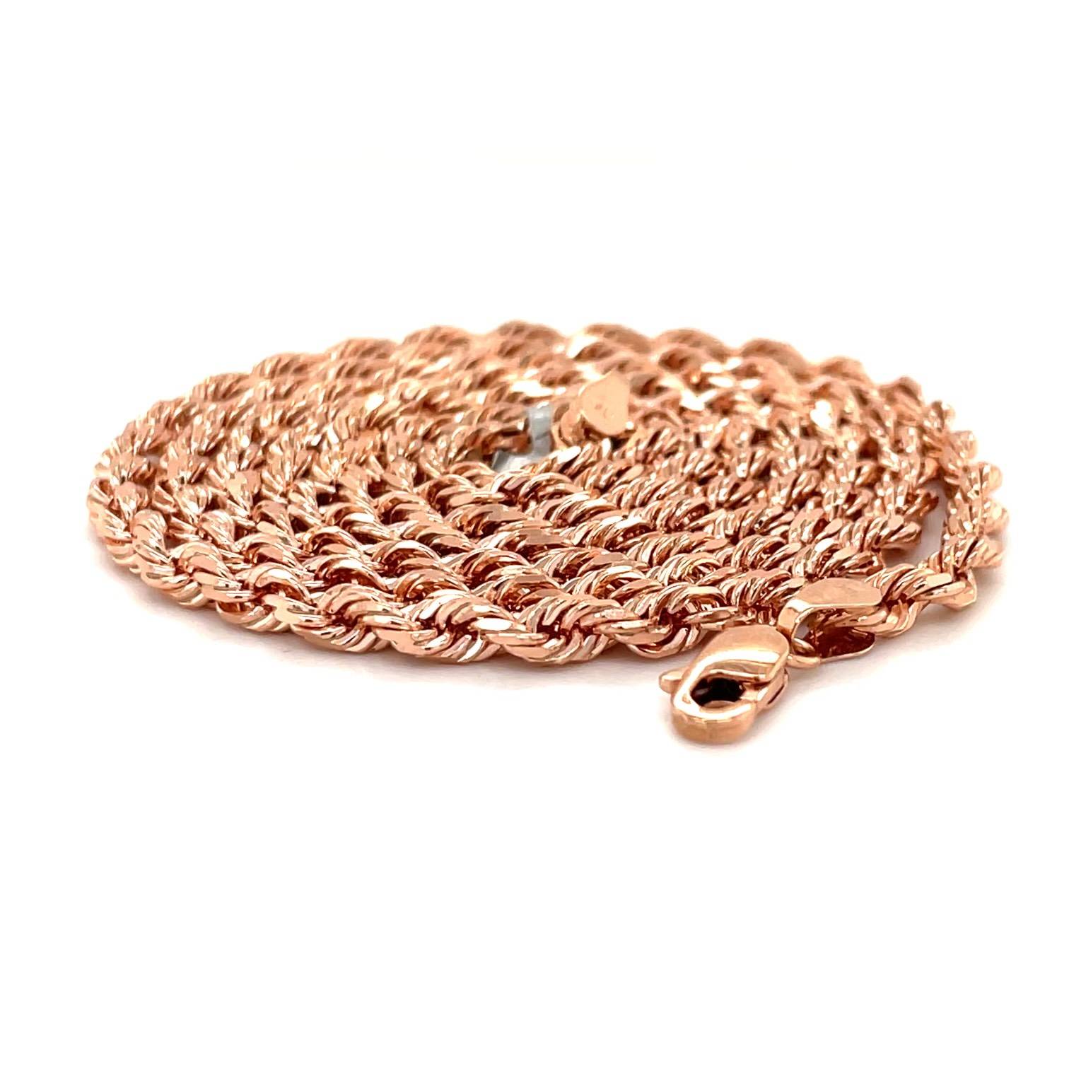 10 kt Rose Gold Rope Chain