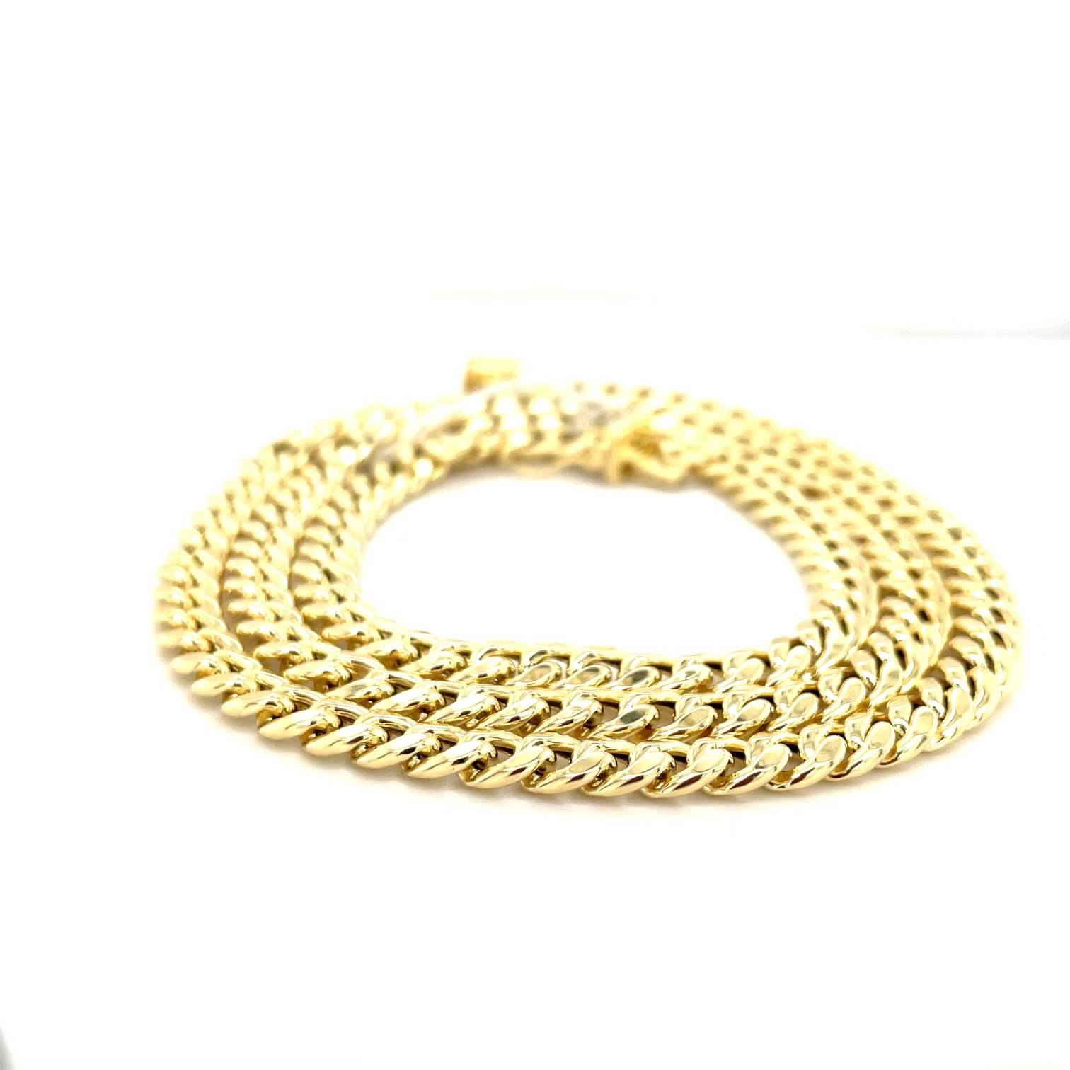 10 kt Yellow Gold Cuban link chain